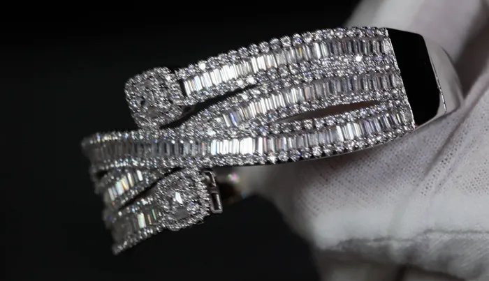 Diamond Bangle Womens Bracelet Mens Bracelet Diamond Bracelet Baguette Bracelet Bangle Iced Out Bracelets Cuff Bracelet Lab Diamonds London Bracelets