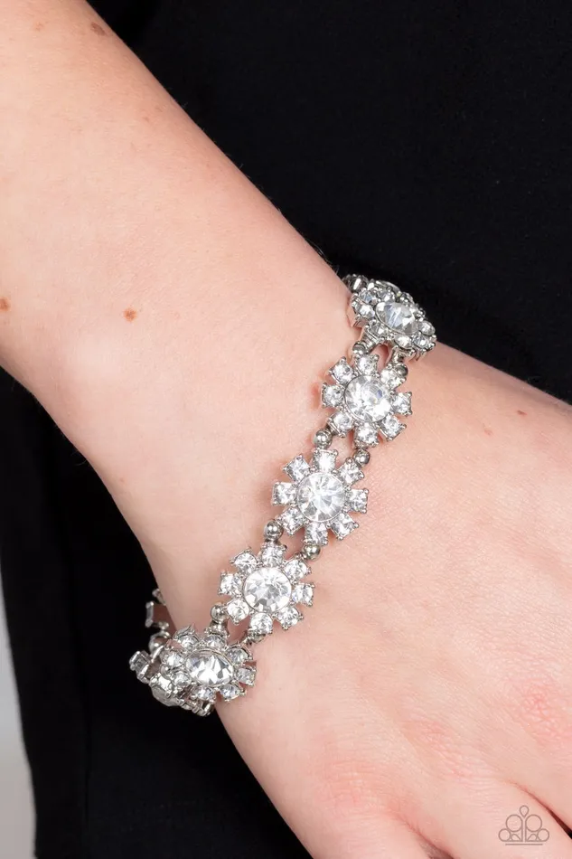 A Finishing Touch Jewelry Bracelets Paparazzi Premium Perennial White Bracelet