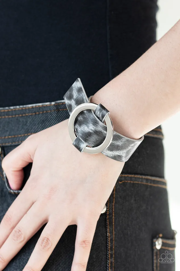 A Finishing Touch Jewelry Paparazzi Jungle Cat Couture Silver Cheetah Bracelet Bracelets