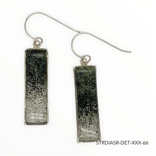Detroit Graffiti Earrings Diana Earrings Silver