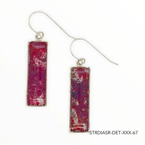 Detroit Graffiti Earrings Diana Earrings Silver