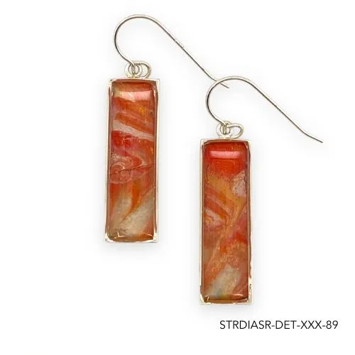 Detroit Graffiti Earrings Diana Earrings Silver