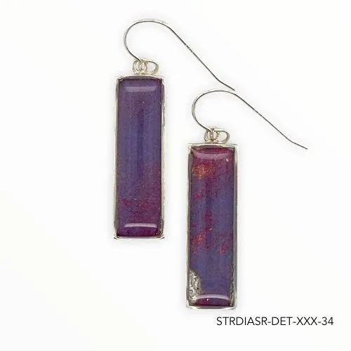 Detroit Graffiti Earrings Diana Earrings Silver