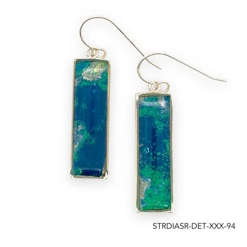 Detroit Graffiti Earrings Diana Earrings Silver