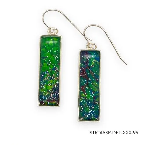 Detroit Graffiti Earrings Diana Earrings Silver