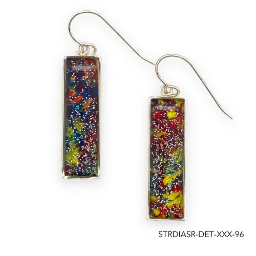 Detroit Graffiti Earrings Diana Earrings Silver