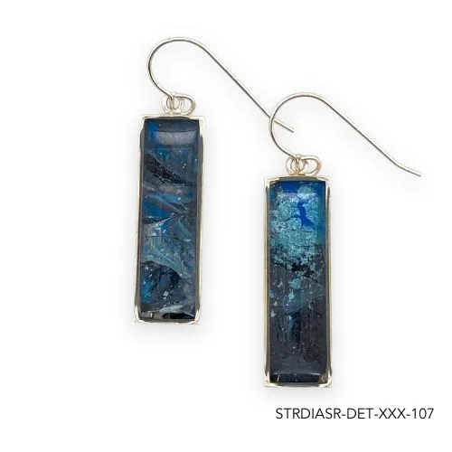 Detroit Graffiti Earrings Diana Earrings Silver