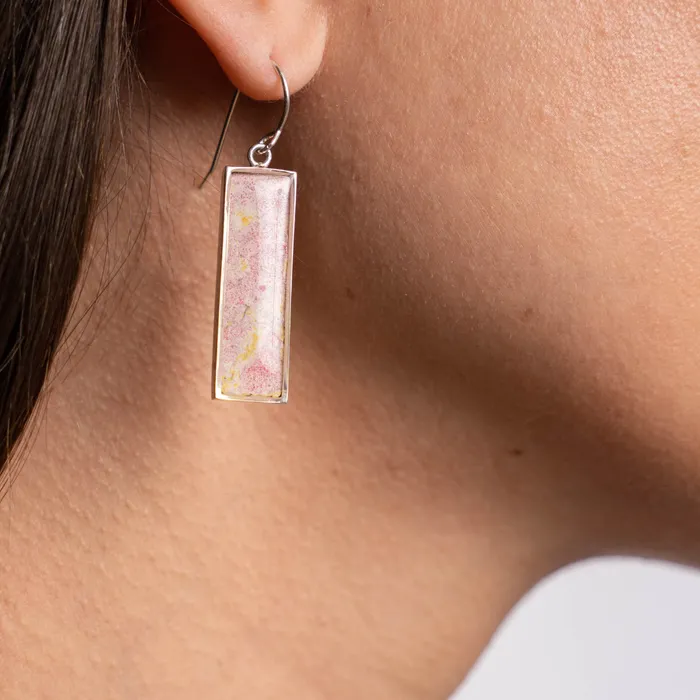 Detroit Graffiti Earrings Diana Earrings Silver