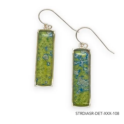 Detroit Graffiti Earrings Diana Earrings Silver