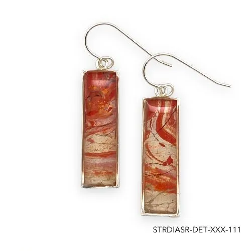 Detroit Graffiti Earrings Diana Earrings Silver