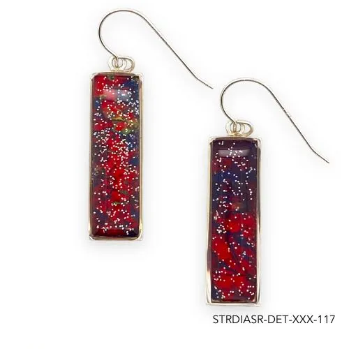 Detroit Graffiti Earrings Diana Earrings Silver