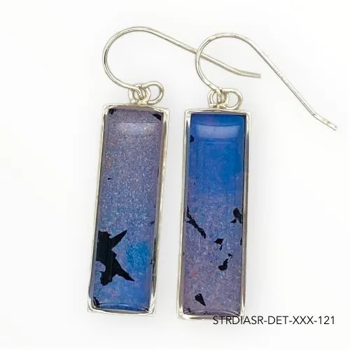 Detroit Graffiti Earrings Diana Earrings Silver