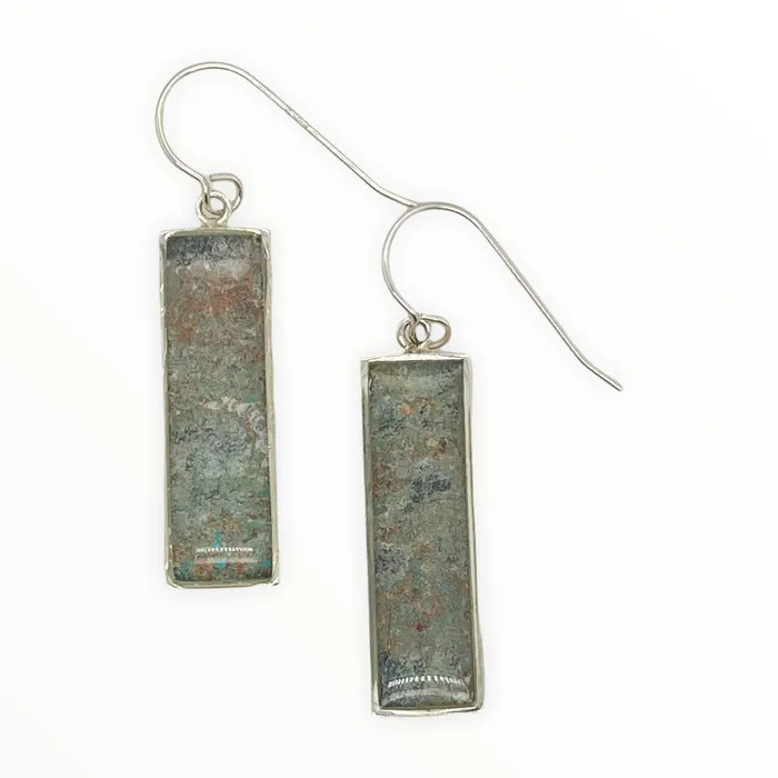 Detroit Graffiti Earrings Diana Earrings Silver