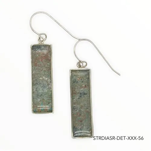 Detroit Graffiti Earrings Diana Earrings Silver