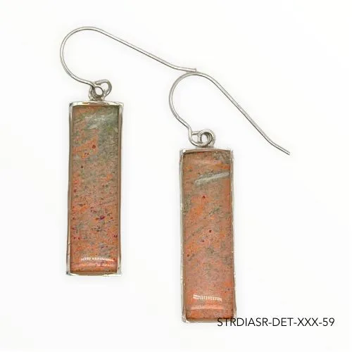 Detroit Graffiti Earrings Diana Earrings Silver