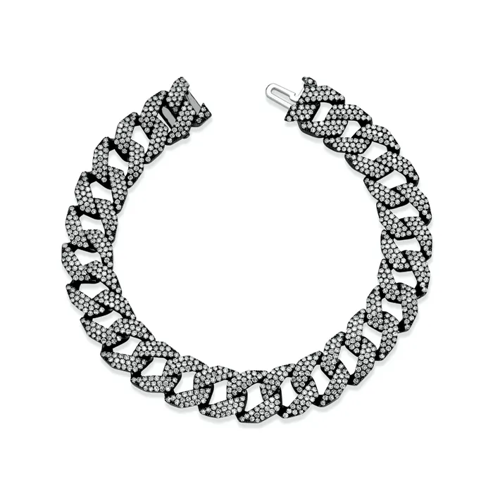 MENS DIAMOND PAVE GEO LINK BRACELET SHAY JEWELRY Bracelets