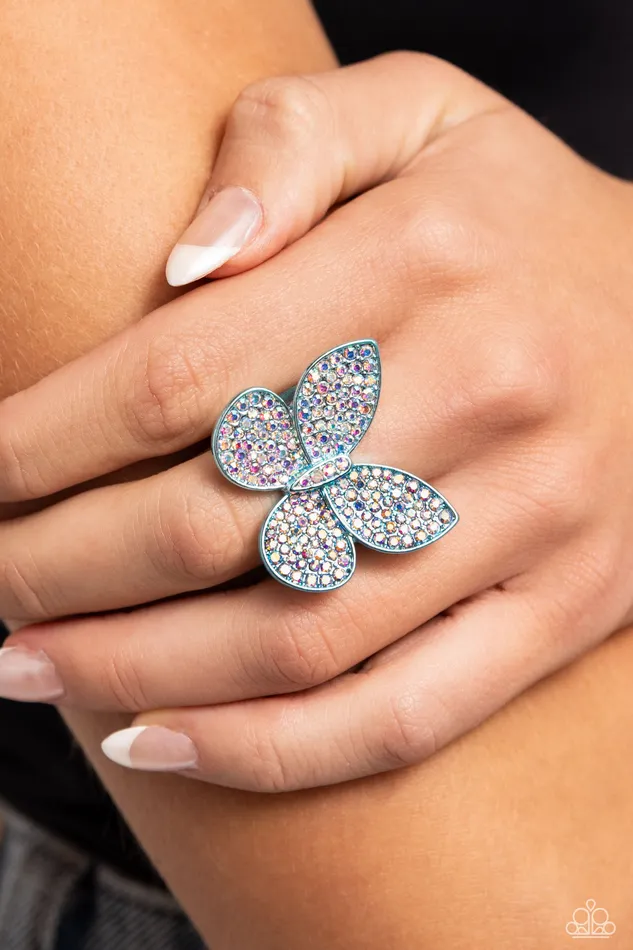 Rings A Finishing Touch Paparazzi Aerial Ambassador Blue Ring