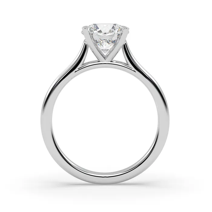 Rings Howard Fine Jewellers Stella Round Diamond Solitaire Engagement Ring in White Gold