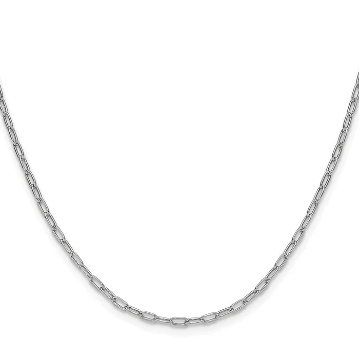 14k White Gold 22mm SemiSolid Beveled Paperclip Chain 186 grams Qgold Necklaces 14k White Gold 22mm SemiSolid Beveled Paperclip Chain 186 grams Qgold Necklaces