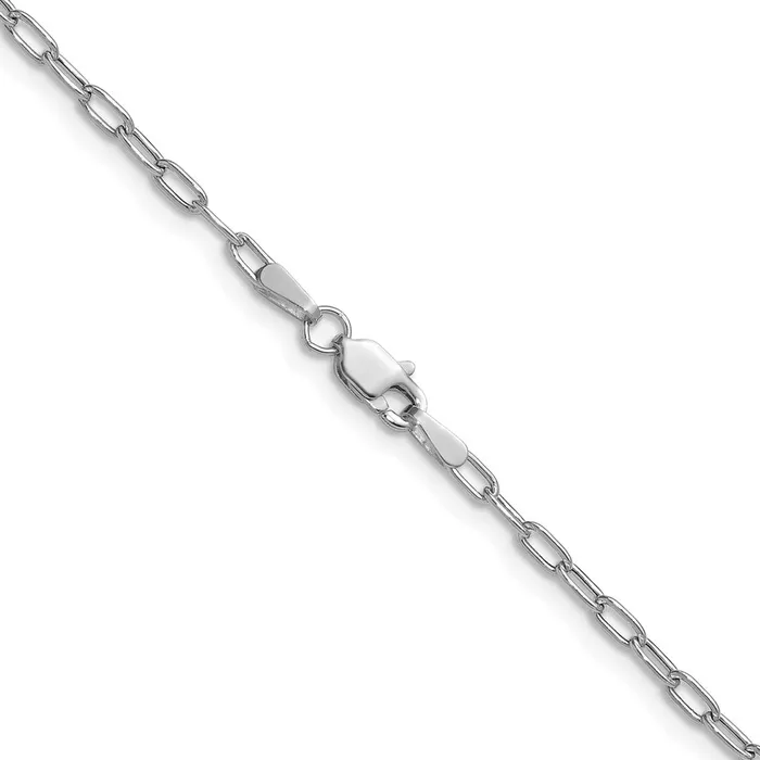 14k White Gold 22mm SemiSolid Beveled Paperclip Chain 186 grams Qgold Necklaces 14k White Gold 22mm SemiSolid Beveled Paperclip Chain 186 grams Qgold Necklaces