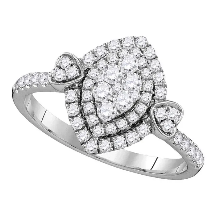 14Kt White Gold 12CtwDia Fashion Ring 409 grams GND Rings
