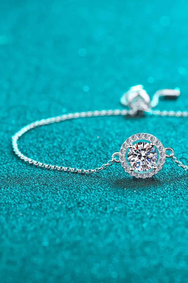 All For Fun 1 Carat Moissanite Bracelet Trendsi Bracelets