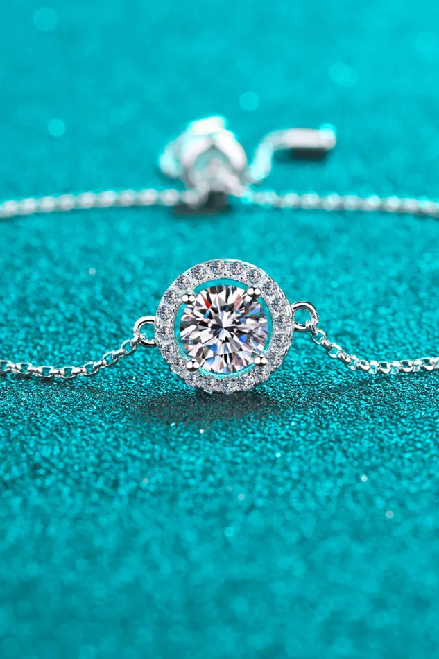 All For Fun 1 Carat Moissanite Bracelet Trendsi Bracelets