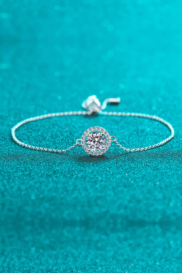 All For Fun 1 Carat Moissanite Bracelet Trendsi Bracelets