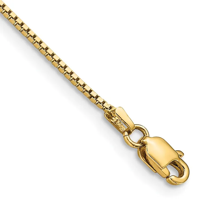 Bracelets Qgold 10k Yellow Gold 095 mm Box Bracelet 125 grams