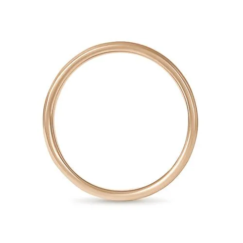 DELICATE ROUND RING IN HIGH POLISH ROSE GOLD Penwarden Fine Jewellery Rings