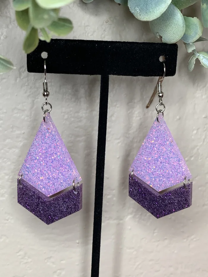 Fashion Flare Boutique Earrings Lavender Tier Earrings RTS