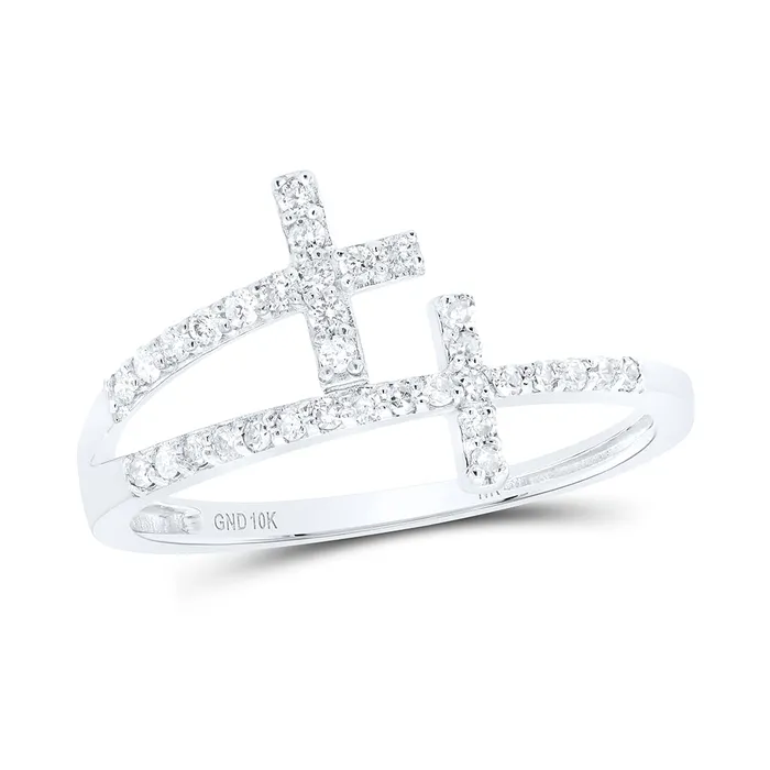 GND Rings 15 CtwDia Nk Gift Cross Ring 141 grams