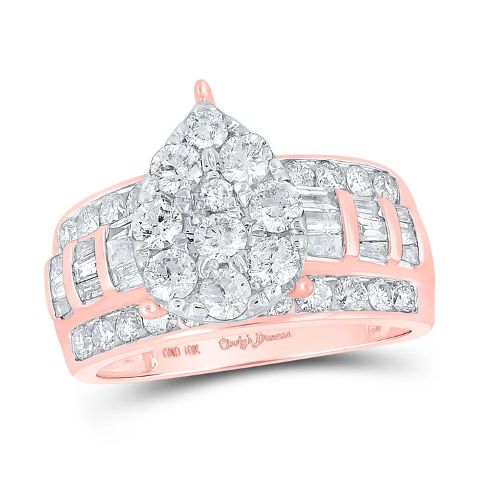 GND Rings 10Kt Rose Gold 2CtwDia Nk Fashion Ring 659 grams