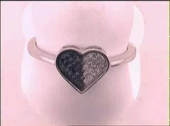 GND Rings 10Kt White Gold 16CtDia Heart Ring 134 grams