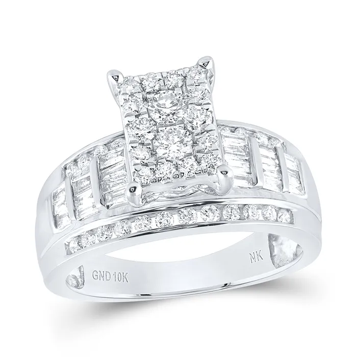 GND Rings 10Kt White Gold 78CtwDia Nk Fashion Ring S9 465 grams