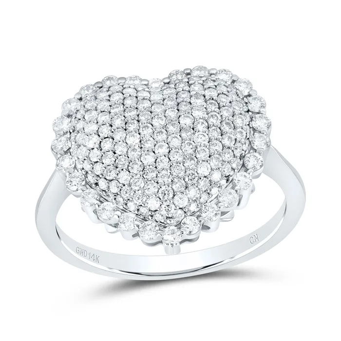 GND Rings 1CtwNat Dia Cn Fashion Heart Ring 351 grams