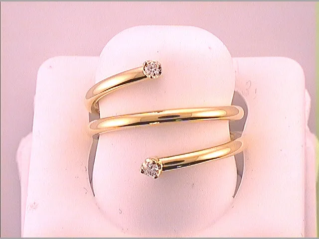 GND Rings YellowTone Sterling 112 CtwDia Cn Spiral Fashion Ring 224 grams