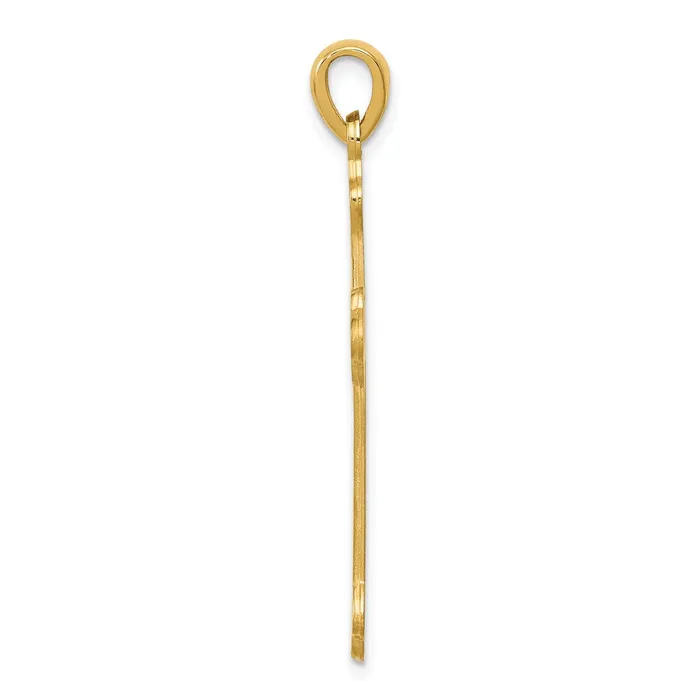 Necklaces 14k Yellow Gold 23 mm Budded Cross Pendant 133 grams Qgold