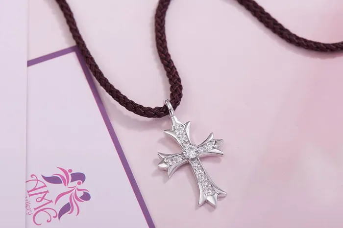 Necklaces AME Jewellery Cross Pendant Necklace in Sterling Silver