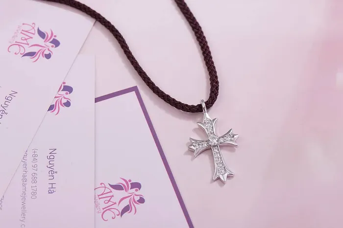 Necklaces AME Jewellery Cross Pendant Necklace in Sterling Silver