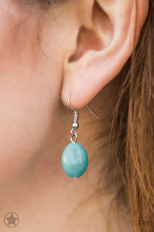 Paparazzi Accessories Necklaces River Ride Blue Turquoise Stone Silver Bar Necklace Blockbuster Paparazzi Paparazzi Accessories Necklaces River Ride Blue Turquoise Stone Silver Bar Necklace Blockbuster Paparazzi