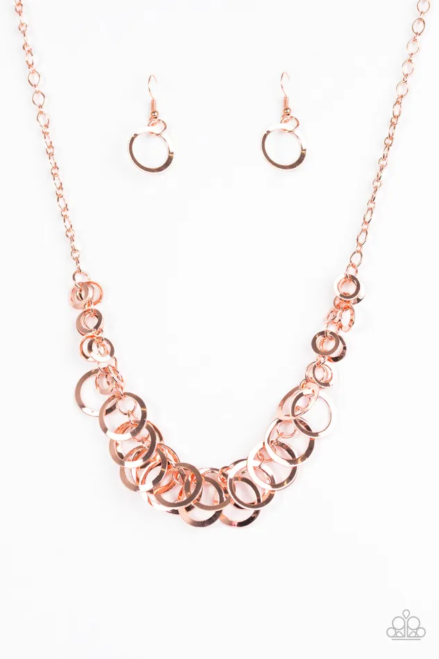 Paparazzi Accessories Necklaces Royal Circus Paparazzi Shiny Copper Necklace