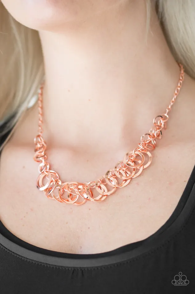 Paparazzi Accessories Necklaces Royal Circus Paparazzi Shiny Copper Necklace Paparazzi Accessories Necklaces Royal Circus Paparazzi Shiny Copper Necklace