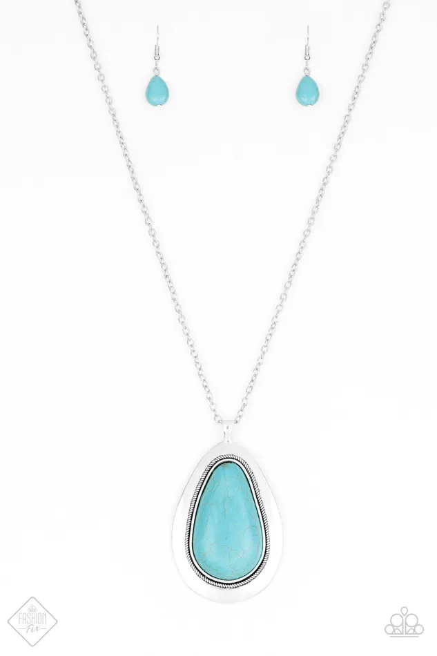 Paparazzi Accessories Paparazzi BADLAND to the Bone Blue Turquoise Teardrop Pendant Silver Necklace FASHION FIX OCTOBER 2018 EXCLUSIVE SIMPLY SANTA FE Necklaces Paparazzi Accessories Paparazzi BADLAND to the Bone Blue Turquoise Teardrop Pendant Silver Necklace FASHION FIX OCTOBER 2018 EXCLUSIVE SIMPLY SANTA FE Necklaces