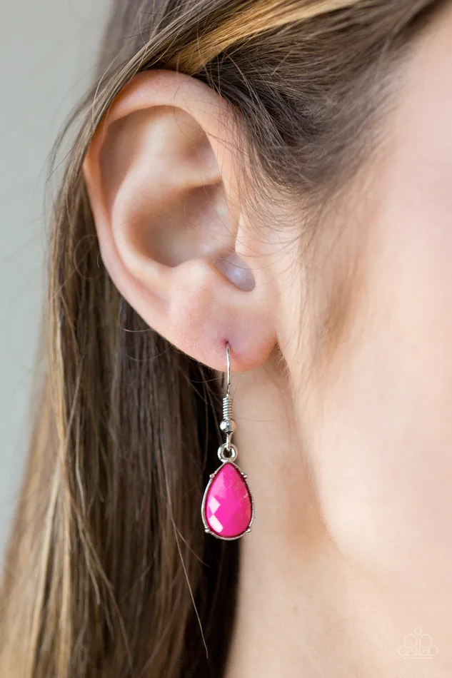 Paparazzi Maui Majesty Pink Teardrop Beads Silver Necklace Paparazzi Accessories Necklaces Paparazzi Maui Majesty Pink Teardrop Beads Silver Necklace Paparazzi Accessories Necklaces