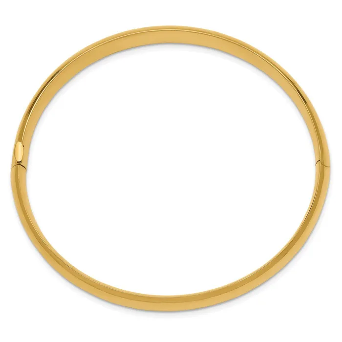 Qgold Bracelets 14k Yellow Gold 8 mm 516 Oversize High Polished Hinged Bangle Bracelet 983 grams Qgold Bracelets 14k Yellow Gold 8 mm 516 Oversize High Polished Hinged Bangle Bracelet 983 grams
