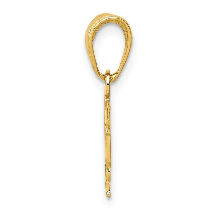 Qgold PreStyled Sets 10k Yellow Gold 13 mm LPN Symbol Pendant 044 grams Qgold PreStyled Sets 10k Yellow Gold 13 mm LPN Symbol Pendant 044 grams