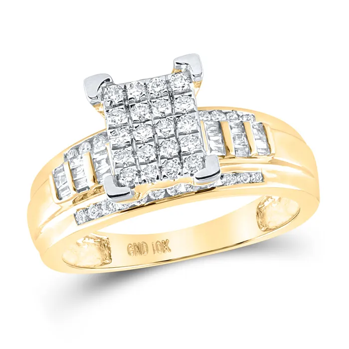 Rings 10Kt Yellow Gold 12CtwDia Cindy Ring S8 385 grams GND