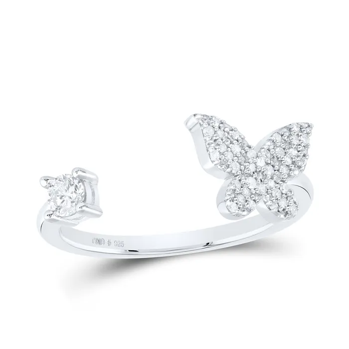Rings GND 14CtwNat Dia P1 Gift Butterfly Ring 175 grams