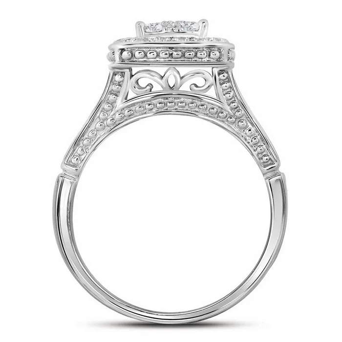 Rings GND 10Kt White Gold 1CtDia Fashion Ring 368 grams